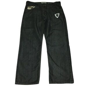 Royal Linx 38x30 Black Plaid Back Pocket Cotton Men’s Jeans